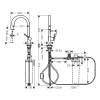 Фото смеситель для кухонной мойки hansgrohe aqittura 76803000
