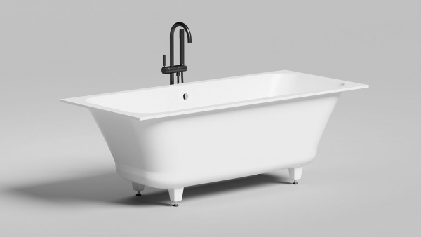 Фото ванна из искусственного камня salini orlanda axis 170x75 см 103213g глянцевая