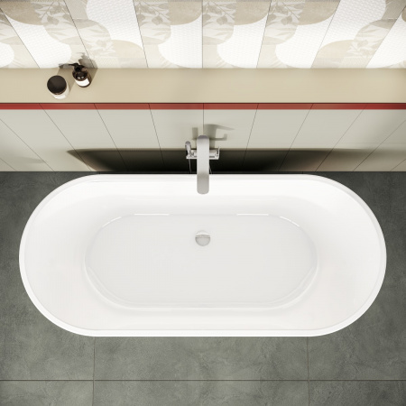 Фото акриловая ванна vitra geo 180x80 см 65380006000