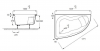 Фото акриловая ванна jacob delafon micromega duo 150x100 см l