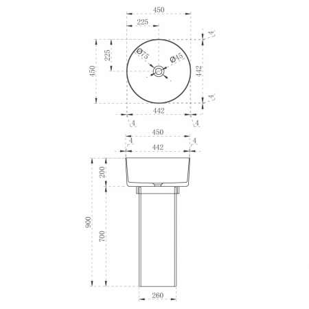 Фото раковина напольная abber kristall at2702saphir