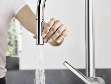Фото смеситель для кухонной мойки hansgrohe talis 72801000