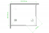 Фото душевое ограждение royal bath hpd rb1120hpd-c-bl 120x100 см