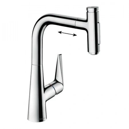 Фото смеситель для кухонной мойки hansgrohe talis select 73868000