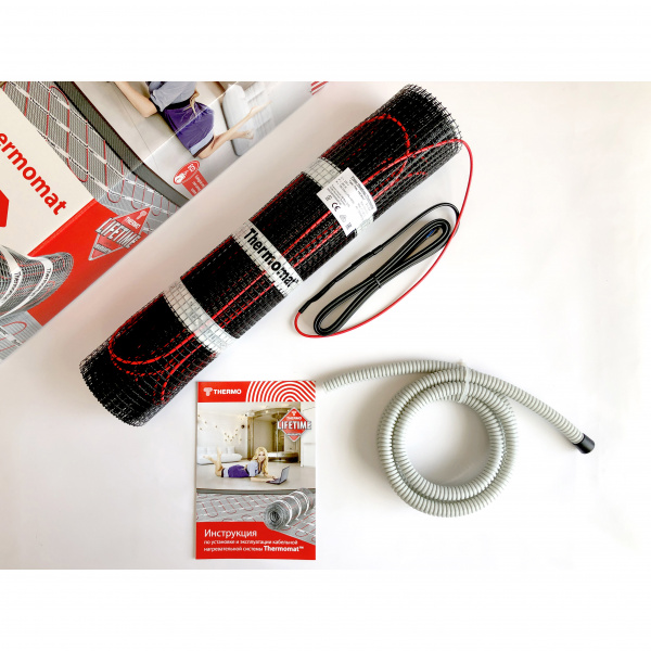 Фото теплый пол thermo thermomat tvk-300 bl /3,0: площадь обогрева 3 кв.м мощность 900 вт