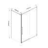 Фото душевой уголок vincea arno 130x100 см vsr-1a1013cl