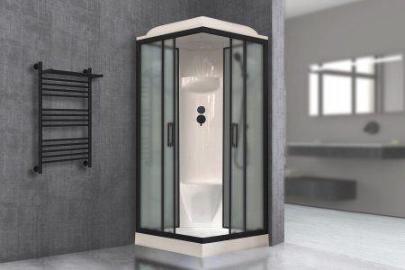 Фото душевая кабина royal bath нр rb90hp6-gc-bl 90x90 см