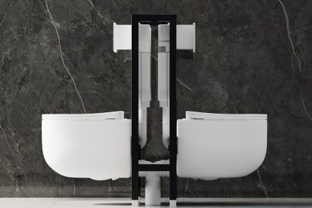 Фото инсталляция для двух унитазов abber ac0106