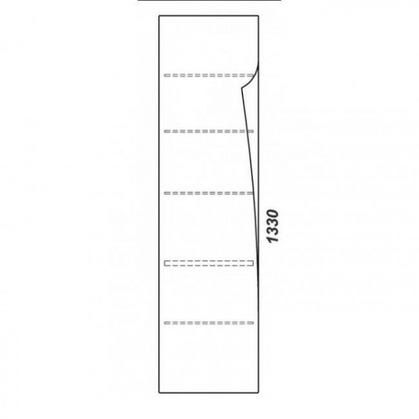 Фото пенал подвесной clarberg papyrus wood 35 см pap-w.05.35/light