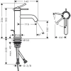 Фото смеситель для раковины hansgrohe tecturis s 73314700
