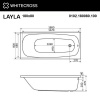 Фото акриловая ванна whitecross layla 180x80 см 0102.180080.100