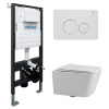 Унитаз с инсталляцией Abber Rechteck AC1201-AC0105-AC0121MW