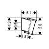 Фото держатель ручного душа hansgrohe porter classic 28324000