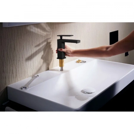 Фото смеситель для раковины hansgrohe tecturis e 73210670