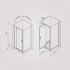 Фото душевое ограждение am.pm gem 90x90 см w90g-404-9090-bt