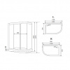 Фото душевая кабина timo standart t-6602 silver r fabric 120x85 см