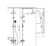 Фото душевая стойка belbagno slip sli-doc-crm/foglio