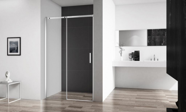 Фото душевая дверь belbagno acqua-bf-1-130-c-cr 130 см