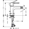 Фото смеситель для биде hansgrohe rebris s 72212000
