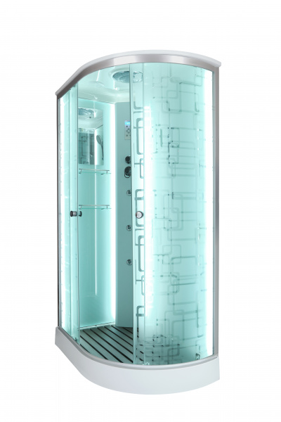 Фото душевая кабина dto 120x80 см em1512lled+gm с гидромассажем