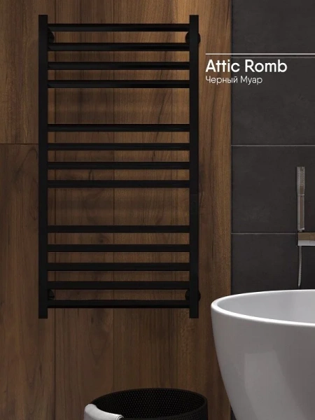 Фото электрический полотенцесушитель indigo attic romb 100/50 lсlatcre100-50brrt