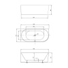 Фото акриловая ванна vincea 150x75 см vbt-402-1500l
