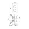 Фото встраиваемый смеситель для душа webert one-b nb860101740