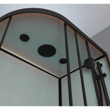 Фото душевая кабина frank f412/1r black 120x80 см 145009