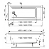 Фото акриловая ванна vagnerplast cavallo 160x70 см