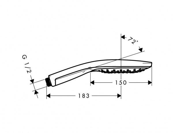 Фото душевая лейка hansgrohe raindance select s 150 air 3jet 28587000