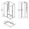 Фото душевая кабина loranto neo 80x80 см cs-21813