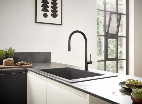 Фото смеситель для кухонной мойки hansgrohe talis 72842670