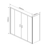 Фото душевой уголок vincea garda 200x100 см vsr-1g21020cl