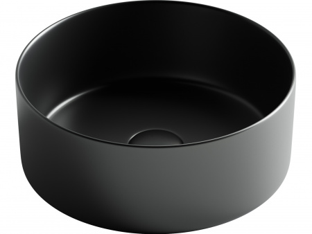 Фото раковина накладная ceramicanova element 35.8 см, цвет: черный cn6032mb