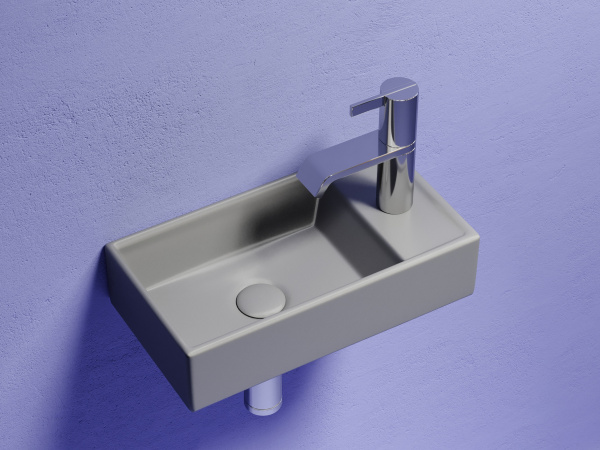 Фото раковина подвесная ceramicanova element 41.7 см, цвет: антрацит cn6051lmh