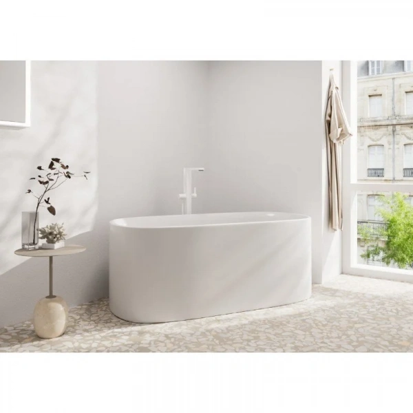 Фото напольный смеситель для ванны hansgrohe tecturis e 73445700