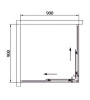 Фото душевое ограждение black&white stellar wind 90x90 см s102