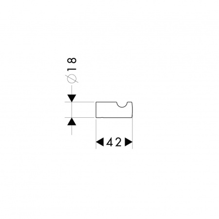 Фото крючок hansgrohe logis 40511000