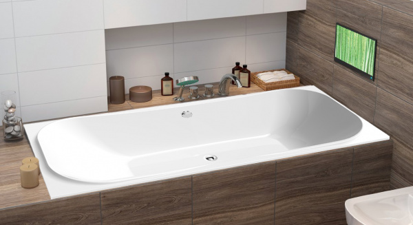 Фото акриловая ванна c-bath kronos 180x80 см cbq013001