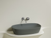 Фото раковина накладная ceramicanova element 60 см, цвет: антрацит cn6049mh