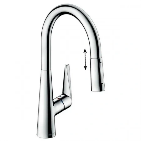 Фото смеситель для кухонной мойки hansgrohe talis 73876000