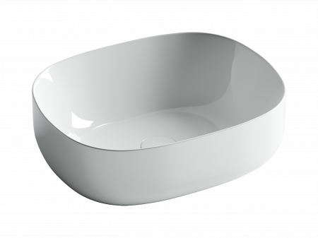 Фото раковина накладная ceramicanova element 46 см, цвет: белый cn6018