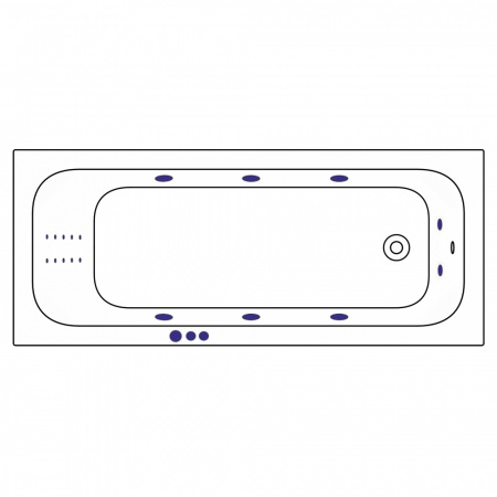 Фото акриловая ванна whitecross vibe 170x70 см smart nano 0105.170070.100.smartnano.gl