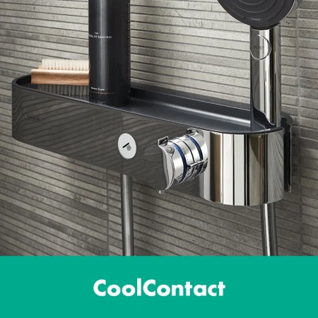 Фото термостатический смеситель для душа hansgrohe shower tablet select 24360000