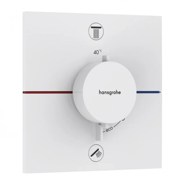 Фото термостатический смеситель для душа hansgrohe shower select comfort e 15572700_vstv