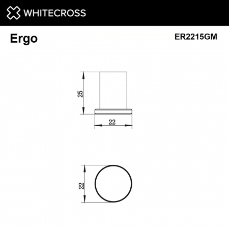 Фото крючок whitecross ergo er2215gm, цвет: оружейная сталь