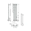 Фото электрический полотенцесушитель indigo  style 3 pro 90/18 lspre90-18brrt