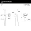 Фото встраиваемый смеситель для биде whitecross y sysybi2bl, цвет: черный