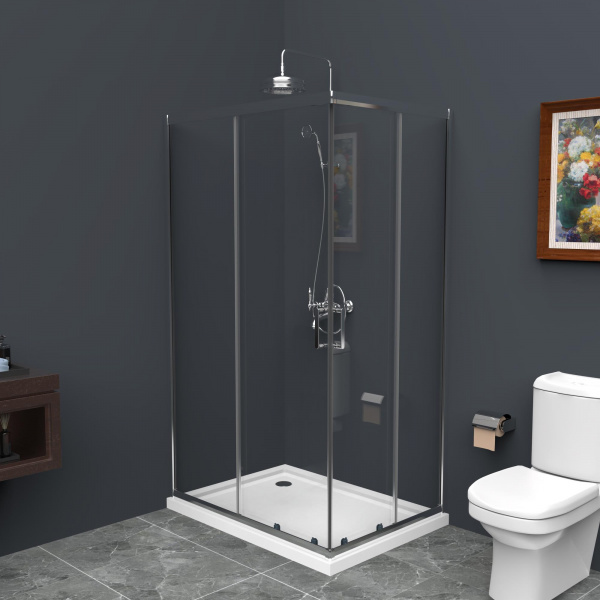 Фото душевое ограждение belbagno uno-195-ah-2-90/70-c-cr 90x70 см