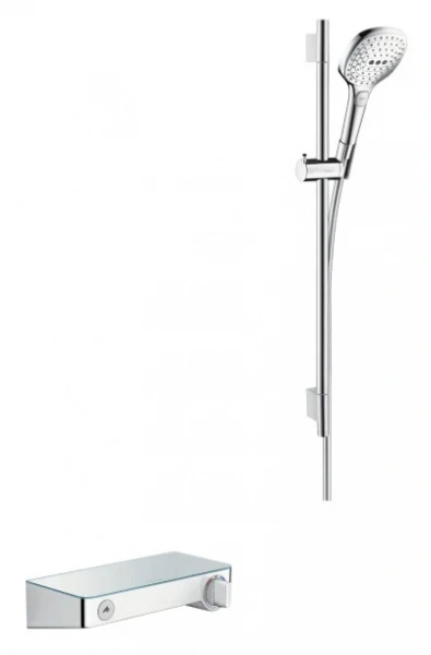 Фото термостатический смеситель для душа hansgrohe shower tablet select 27026000